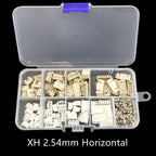 1 Box JST Connector Assortment Kit - SH1.0/ZH1.5/PH2.0/XH2.54 2-5Pin Male/Female Socket with Horizontal/Vertical Header