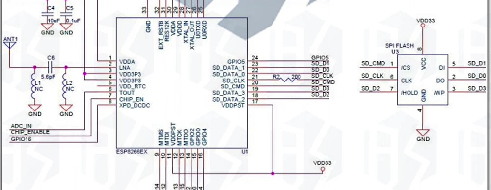 ESP8266 ESP-01 Serial WiFi Wireless Adapter Module 3.3V 5V Esp01 Breakout PCB Adapters Compatible For Arduino