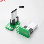 Micro Mini 5P Type-C USB To Dip PCB Converter Adapter 90 Degree Right Angle Breakout Board Repair Welding Socket Connector Port