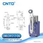 CNTD CWLCA12-2-QG Vertical Limit Switch 10A 380VAC IP66 DPDT Za Double-Break Adj Plastic Roller Industrial