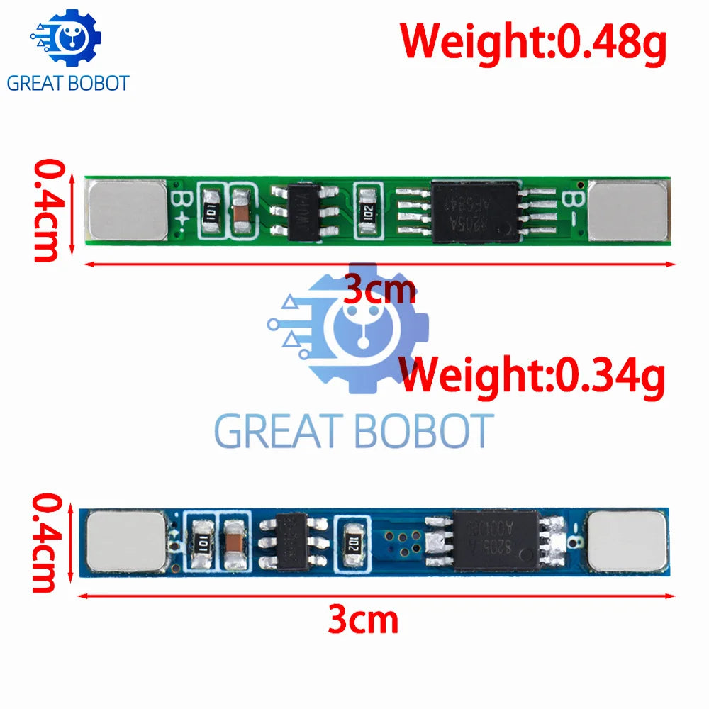 10PCS 1S 3.2V 3.7V 3A LiFePO4 / Lithium Li-ion BMS PCM Battery Protection Board Pcm For 18650 32650 Battery Packs