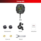 E-ACE TPMS Tire Pressure Monitoring SystemInfitary Motorcycle System LCD Real Time Data Display For Status Precise Digital