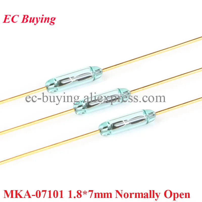 20Pcs/5pcs Reed Switch Magnetic Induction Switch Normally Open Normally Closed NO NC Conversion Sensor Induction 4*28MM 1.8*10
