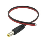 DC Power Pigtail Cable 5.5x2.1mm 25cm Male Female DC Connector Plug 22 AWG Barrel Jack Connector for CCTV Camera LED Strip Light