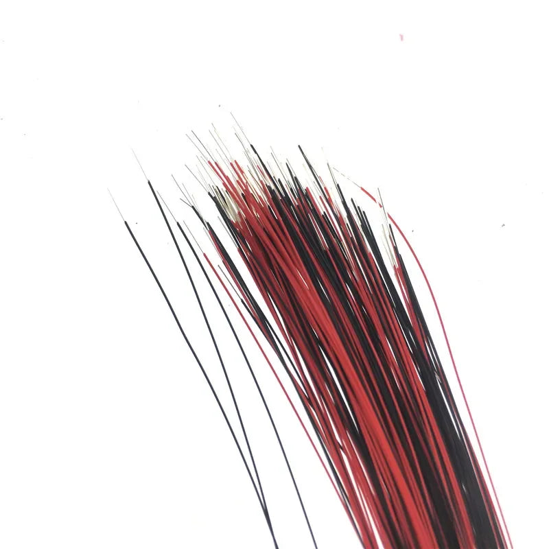40Pcs/Lot 0402 0603 0805 1206 Led SMD Wire For Model Train HO N OO Scale Red Black Line Pre-soldered Micro Litz Diorama Railway