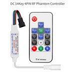 WS2811 WS2812B WS2813 WS2815 LED Pixels Strip Light Controller 3/4PIN USB/DC RF 14/17/21Keys LED Tape Remote Controller DC5-24V
