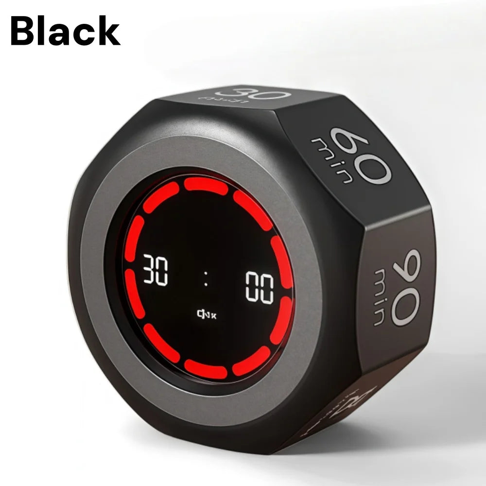 Visual Study Timer for Kids Focus Pomodoro Clock with Gravity Sensor Flip Mute Countdown Tool Homework Exam Time Management Gift