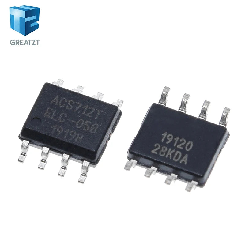 GREATZT ALLEGRO ACS712 ACS712T ACS712ELCTR ACS712ELCTR-05B 5A 5V BI 8-SOIC CURRENT SENSOR IC (ACS712ELCTR-05B-T)
