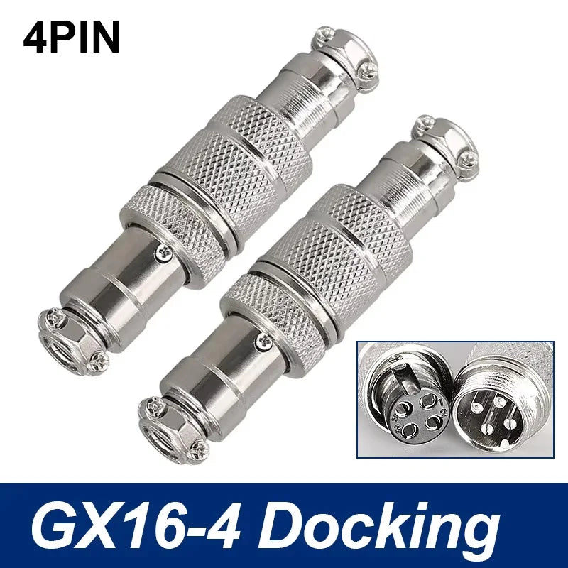 GX16 Docking Aviation Connector 2 3 4 5 6 7 8 9 10 Pin Male Female Plug Socket Inline Wire Panel Cable Connector Adapter Joint