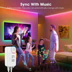 Smart TUYA WS2811 RGB IC Dreamcolor COB LED Strip Light Segment LED Control Music Mode Voice Control Support Alexa Google Home
