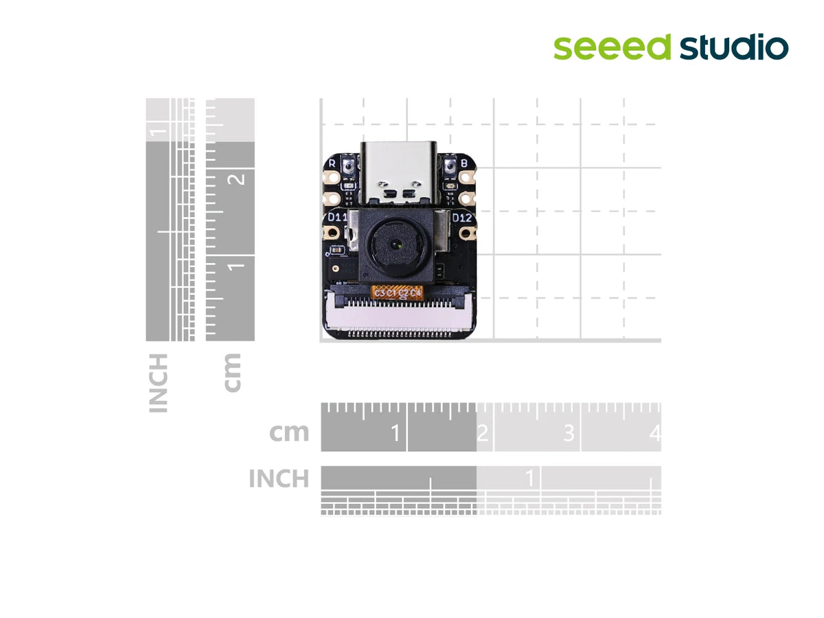 Seeed Studio XIAO ESP32 S3 Sense Seeeduino Xiao ESP32S3 Sense, OV3660 Camera Dev Board, 2.4GHz Wi-Fi, BLE, Microphone, for Ardui