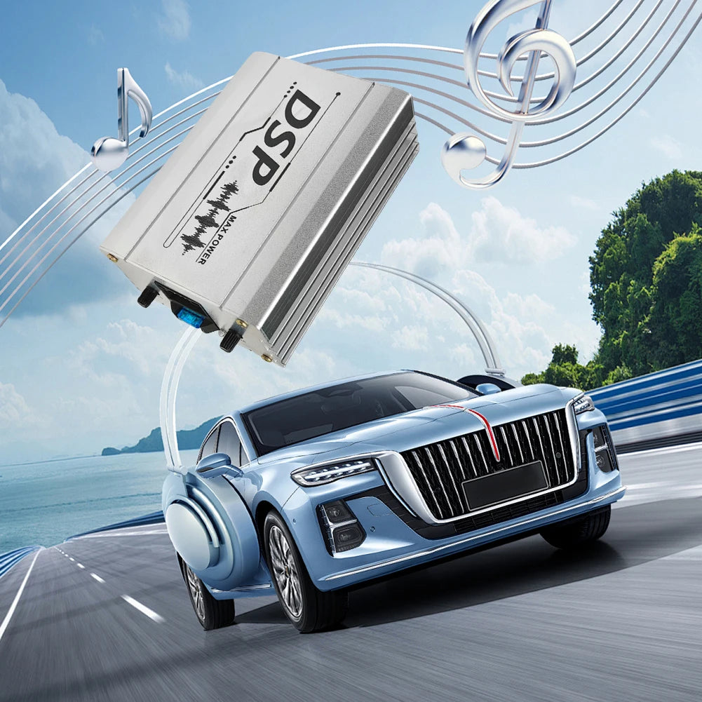 Car DSP Digital Audio Processor 4 In 6 Out DSP Car Power Amplifier Car Audio Digital Signal Processor for Car Audio Enhancement