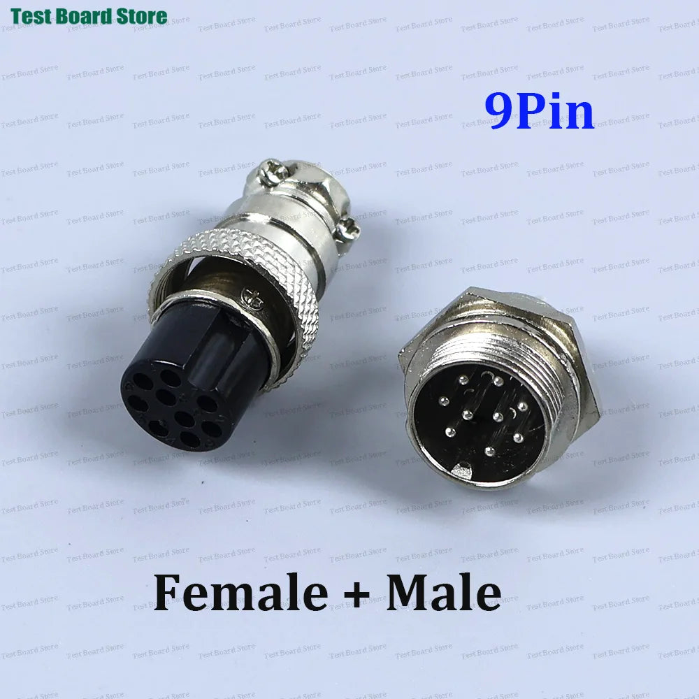 1/5/10Set GX16 Aviation Connector 2 3 4 5 6 7 8 9 10 Pin Male Plug Female Socket Waterproof Circular Connector