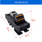 Quick Wiring  Din Rail Mounting Splitter Adapter RJ45 Female To Spring Termianl Block Module RJ45  Breakout Board