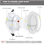2PC LED Downlight PCB Plate 9W 12W 18W 24W Round Shape Lighting Source Panel 300mA SMD5730 For High Power Sport Lamp Replace DIY
