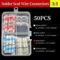 50/100/300/500 Pcs Heat Shrink Wire Connector Solder Seal Splice Tube SST 3:1 Waterproof Butt Crimp Terminals