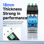 ENMG 18mm Ultra-Thin Solid State Relay Single-Phase 5-24VDC DC Control AC with Integrated Heat Sink for Electronics