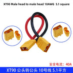 XT30U XT60U XT60H XT90 Plug Connector Male / Female with 18/16/14/12/10 AWG Cable Dual Extension Battery for RC Battery Cable