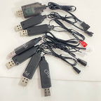 3.7V/7.4V USB Lithium Charging Cable SM-2P SM-4P JST XH2.54 PH2.0 MX2.0 1.25mm Adapter For RC Toy Car Drone Wide Compatibility