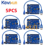 1-10PCS UNO R3 CH340G MEGA328P Chip for Arduino UNO R3 + USB/TYPE-C CABLE ATMEGA328P-AU Development Board 16Mhz