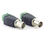2/5/10pcs 12V DC BNC Male Female Connector Coax CAT5 Video Balun Adapter Plug For Led Strip Lights CCTV Camera Accessories B5