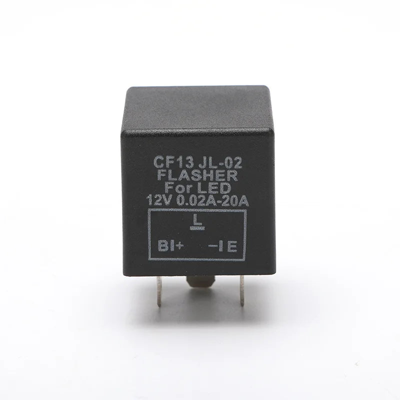 CF13 CF14 JL-02 3-Pin LED Flasher Flash Relay for Turn Signal Light Hyper Flash Fix 12V LED Relay for Car Motorcycle Accessories