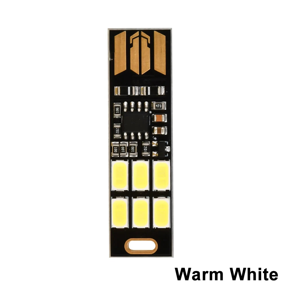 Mini USB LED Night Lamp Dimmable SMD 5730 USB Book Light Touch Control 6 leds Light For Laptop PC Book Reading Table Lamp