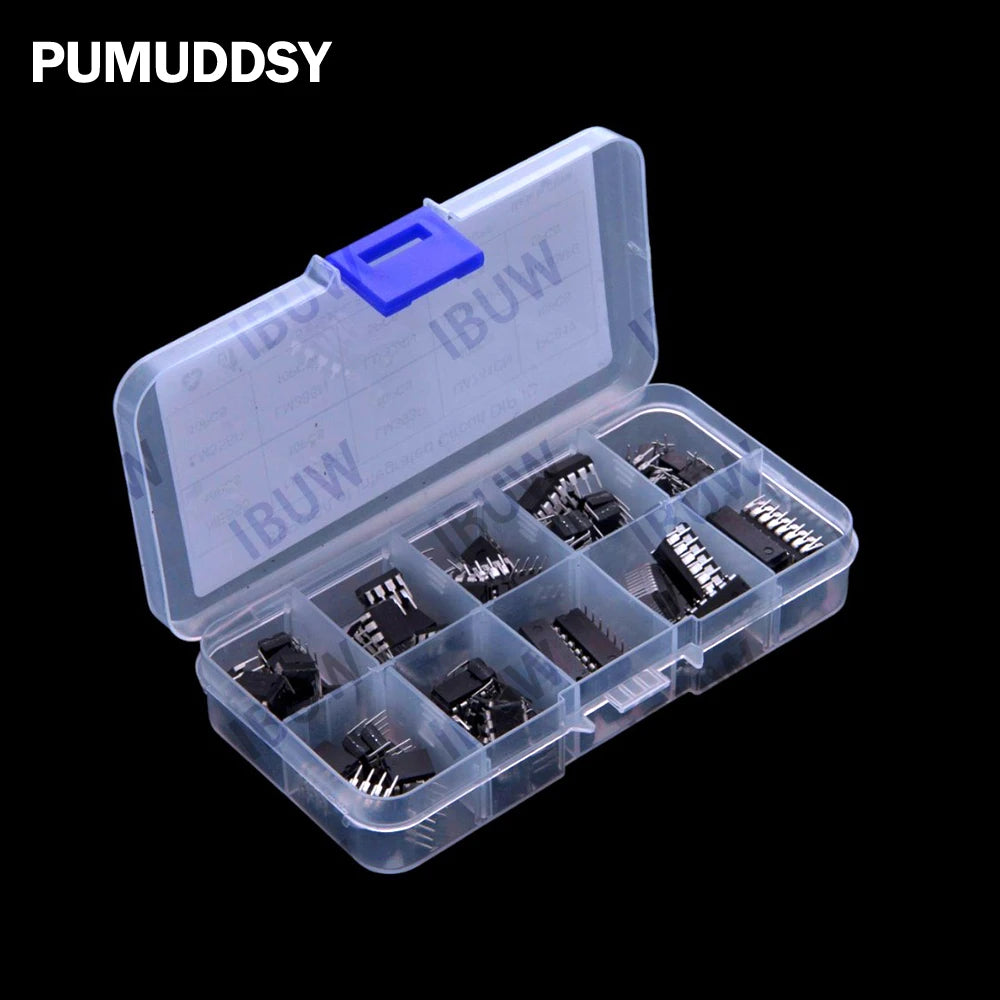 10Values 85PCS Integrated Circuit LM324 NE555 LM324 LM358 Chip IC Kit DIP NE555 Single Precision Timer  LM386 PC817 LM324