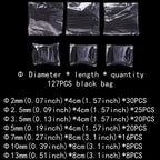 2:1 Times Shrink,Heat Shrink Tube Set,Polyolefin,Insulated Heat Shrinkable Sleeve for Wire Connection and Data Line Protection