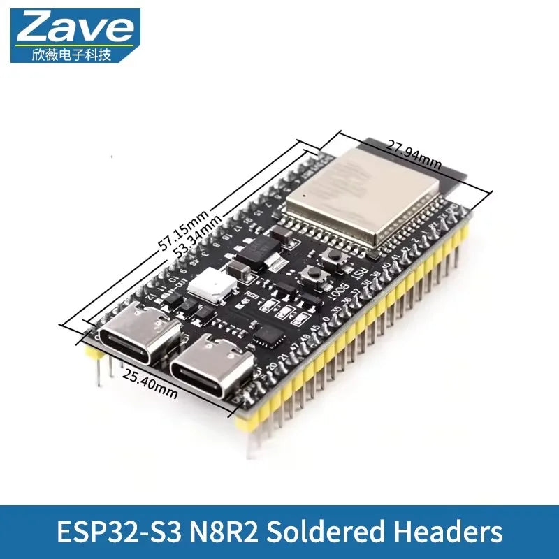 ESP32-S3 ESP32 Development Board WiFi Bluetooth Dual Core ESP-WROOM-32 USB Type-C CP2102 CH340 Compatible Arduino IoT DIY Module