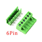 5Pair 5.08mm Pitch 2EDG Straight Pin PCB Screw Terminal Block 2/3/4/5/6/7/8/9/10/12Pin 300V 10A Wire Connector Plug-in Socket