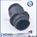 9 Pin Male Female Aviation Wiring Black Circular Connector Plug  with Pins 182663-1 182645-1 182922-1 183079-1