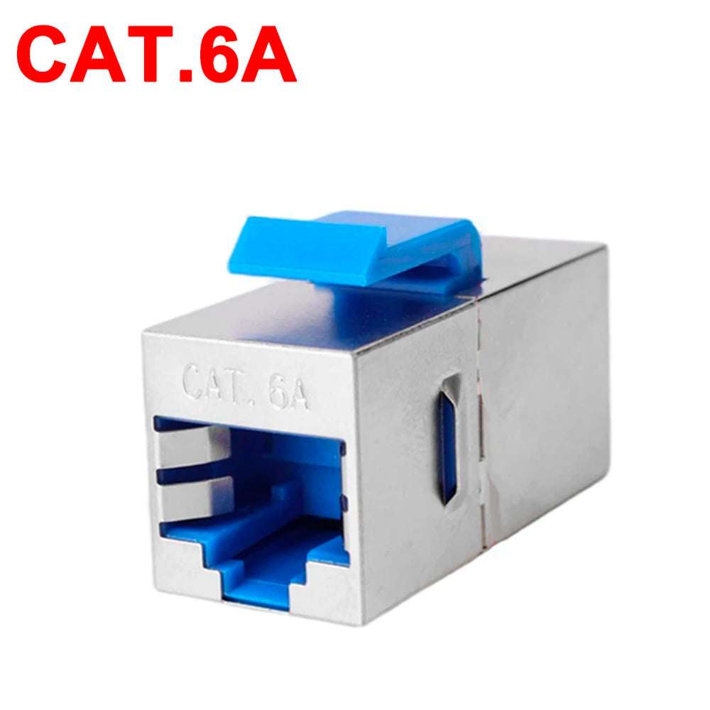1-4PCS Ethernet LAN Network Cable Adapter RJ45 Keystone Jack CAT7 CAT6A Shielded Modular Coupler with Latch CAT5e Connectors
