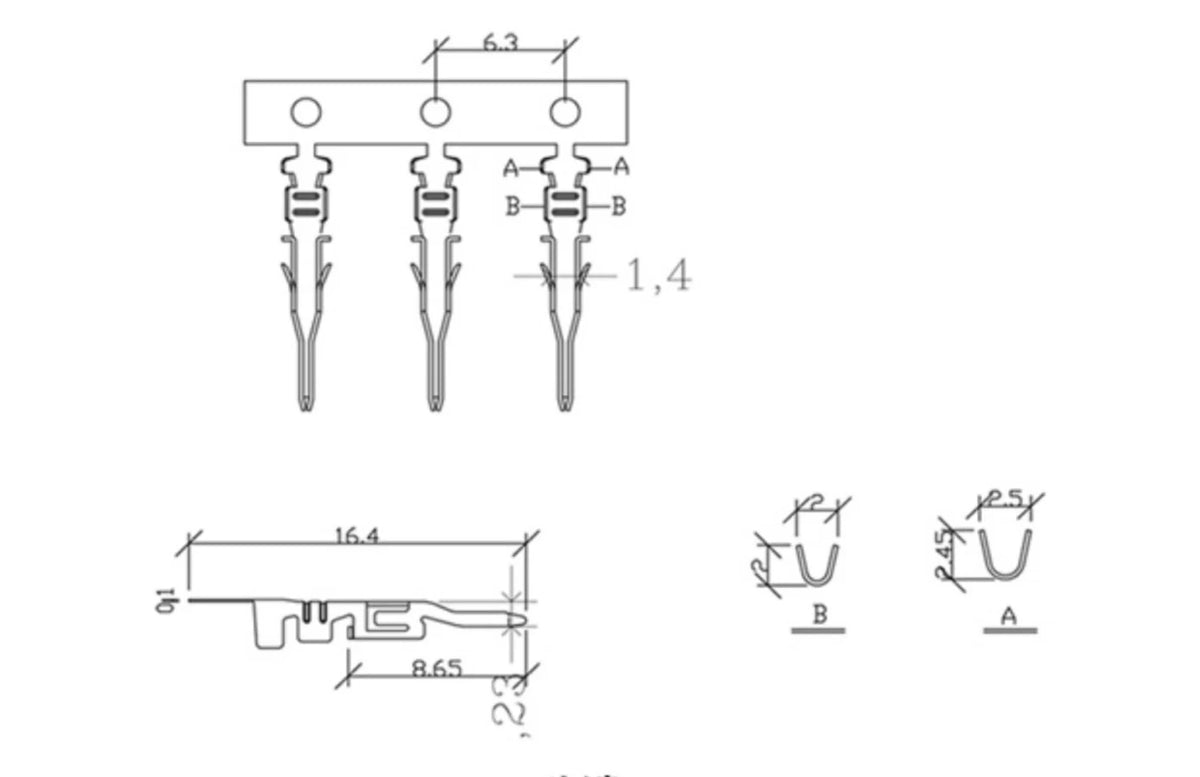 10set Mini 5557/5559 3.0mm  Pitch Connector Single Row Male/Female Housing+ Terminals 43645/43640 Micro-Fit 2/3/4/5/6Pin