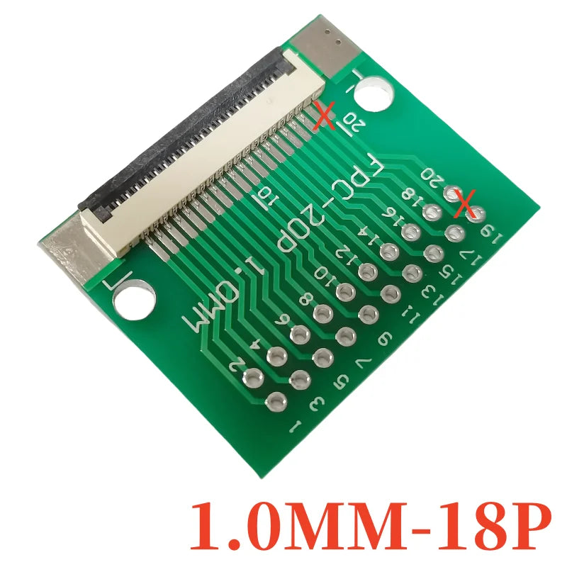 FPC FFC Flexible Cable Adapter Board 1.0mm Pitch Connector SMT to 2.54mm 4/5/6/7/8/9/10/12/14/15/16/18/20/22/24/26/28/30/32/40P
