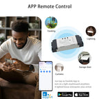 1/2/4CH EWeLink WIFI Smart Switch 7-32V 85-250V 220V Wireless Remote Control Relay Module For Garage Door Access Alexa Google
