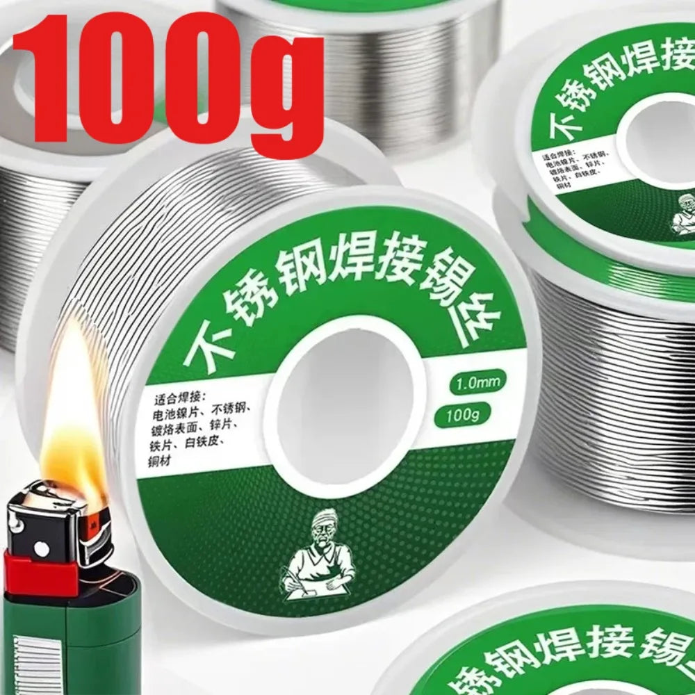 100/50/20g Low Temperature Easy Melt Solder Wire Universal Welding Rod Cored Weld Wire No Need Solder Powder Soldering Rod