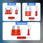 300/180/100pcs 32V Car Blade Fuse Assortment Kit Auto Truck Automotive Standar Mini Fuse Mixed Motorcycle Circuit Fuse With Box