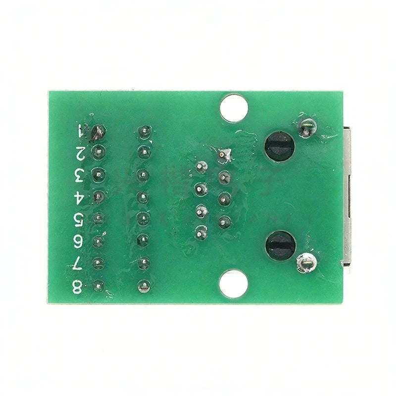 1Pcs Welding Free Data Adapter Board Female Socket Guide Rail Installation Terminals Connector RJ45 Network Port Terminal Block