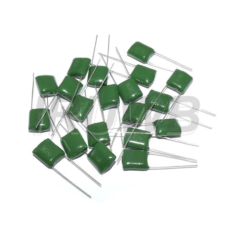 20PCS 100V 124 154 224 334 474 2A124J 2A154J 2A224J 2A334J 2A474J 0.15UF 0.22UF 0.33UF 0.47UF Polyester Film Capacitor