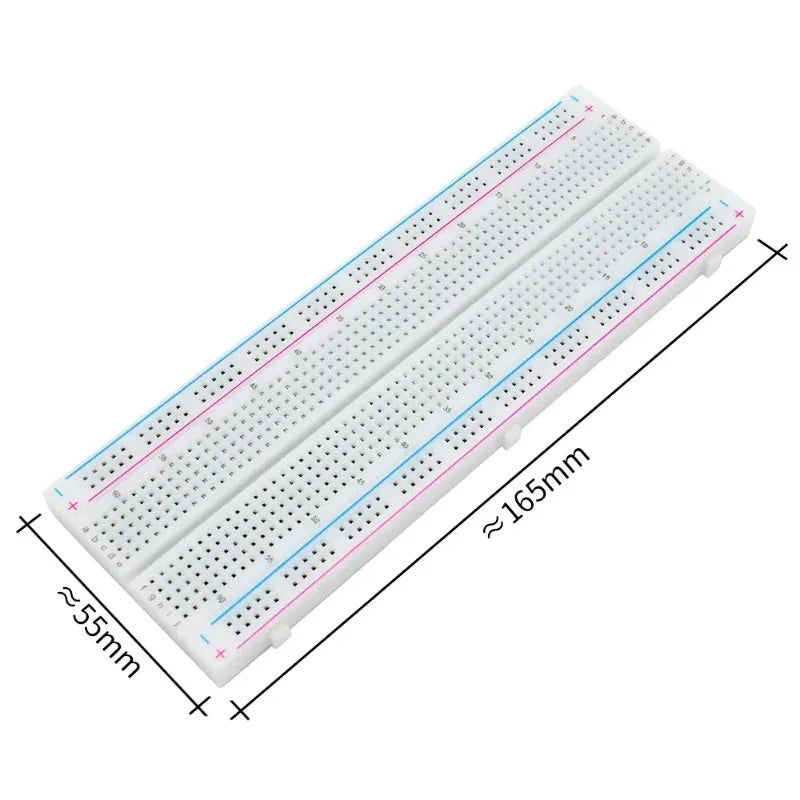1p MB-102 MB102 Breadboard 400 830 Point Solderless PCB Bread Board Test Develop Dupont line DIY for arduino laboratory SYB-830
