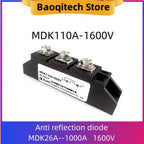 MDK 26A 40A 55A 70A 90A 110A  Anti-reverse Diode 1600V  Photovoltaic Diode Bridge Module Current Protection
