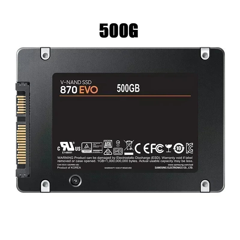 870 EVO 2TB SATA3 2 5 Inch SSD 560MB Read 530MB Write V NAND High Speed For PC Laptop Desktop Storage System Upgrade Pro Max