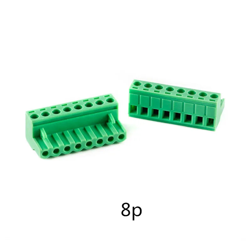 5/10PCS 2EDGK 5.08mm Pitch Plug-in Terminal Block 2-12 Pin PCB Board Wiring Connector Socket Plug