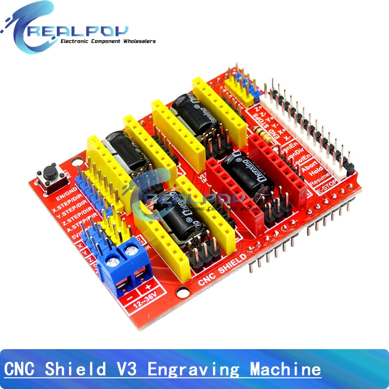 CNC Shield V3 engraving machine 3D Printer+ 4pcs A4988 / DRV8825 driver expansion board for Arduino For UNO- R3 + 30cm USB cable
