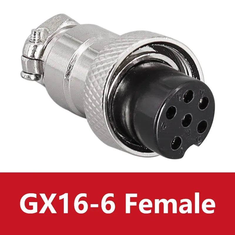 5PCS Docking Connector GX16 Aviation Plug Male Female 16mm 2/3/4/5/6/7/8/9/10 Pin Socket Circular Aviation Connector