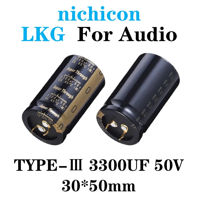 nichicon LKG 25V 35V 50V 63V 100V TYPE Super Through Audio capacitor 1000UF 2200UF 4700UF 6800UF 8200UF 10000UF 12000UF 22000UF
