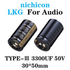 nichicon LKG 25V 35V 50V 63V 100V TYPE Super Through Audio capacitor 1000UF 2200UF 4700UF 6800UF 8200UF 10000UF 12000UF 22000UF