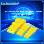 5PCS MKP 250V 1UF 1.5 1.8 2.2 2.7 3.3 4.7 5.6 6.8UF 8.2 10 12 15 20 22 33 47UF Higt quality Axial Audio Electrodeless Capacitor