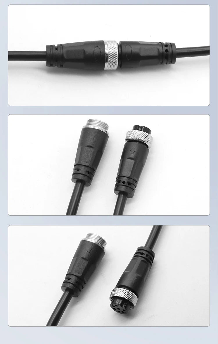 GX16 Double Elbow Female Welding Aviation Plug 2 3 4 5 6 7 8 9 10 Pin Pure Copper Connector Socket M16 with Cable Waterproof